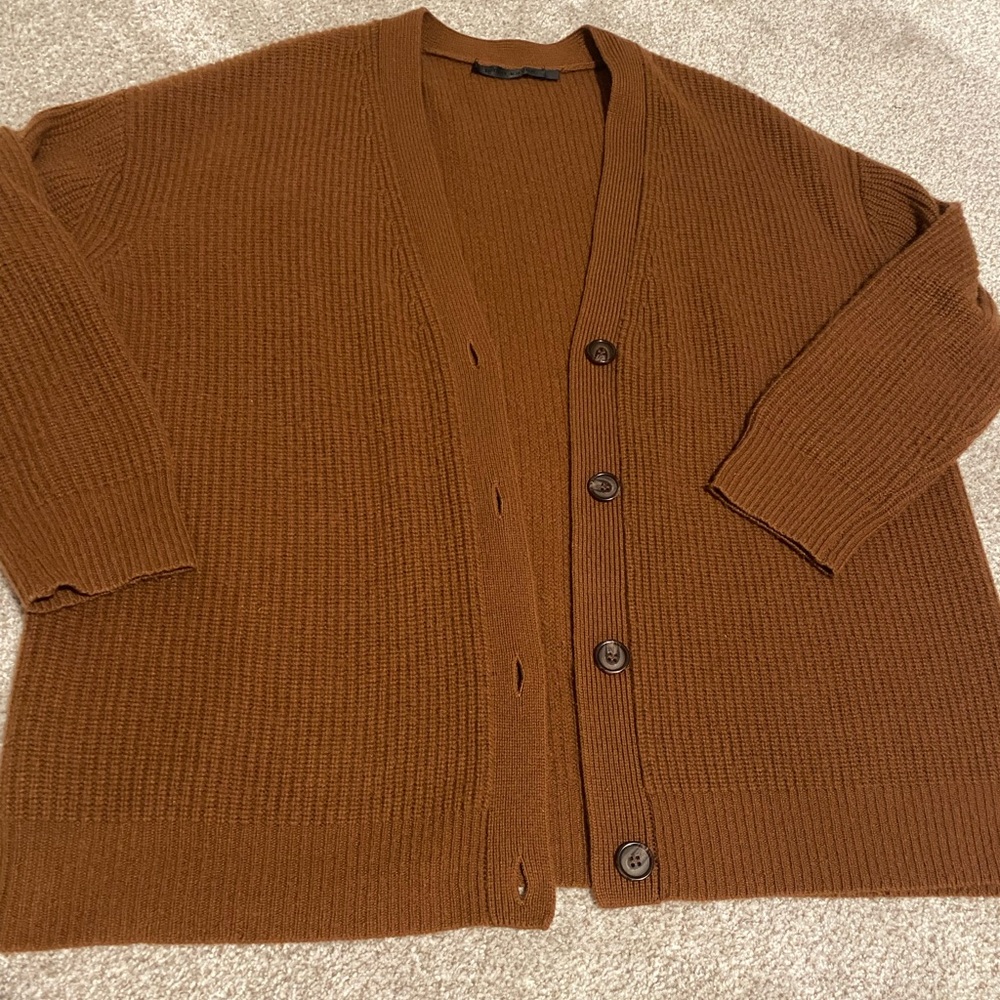 Jenni Kayne Cashmere Cocoon cardigan, XS RARE cinnamon